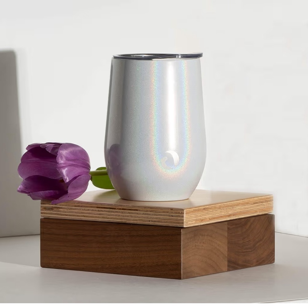 Summit Legacy Products Silver Insulated Wine Tumbler with Lid